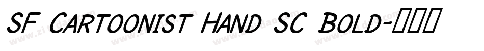 SF Cartoonist Hand SC Bold字体转换